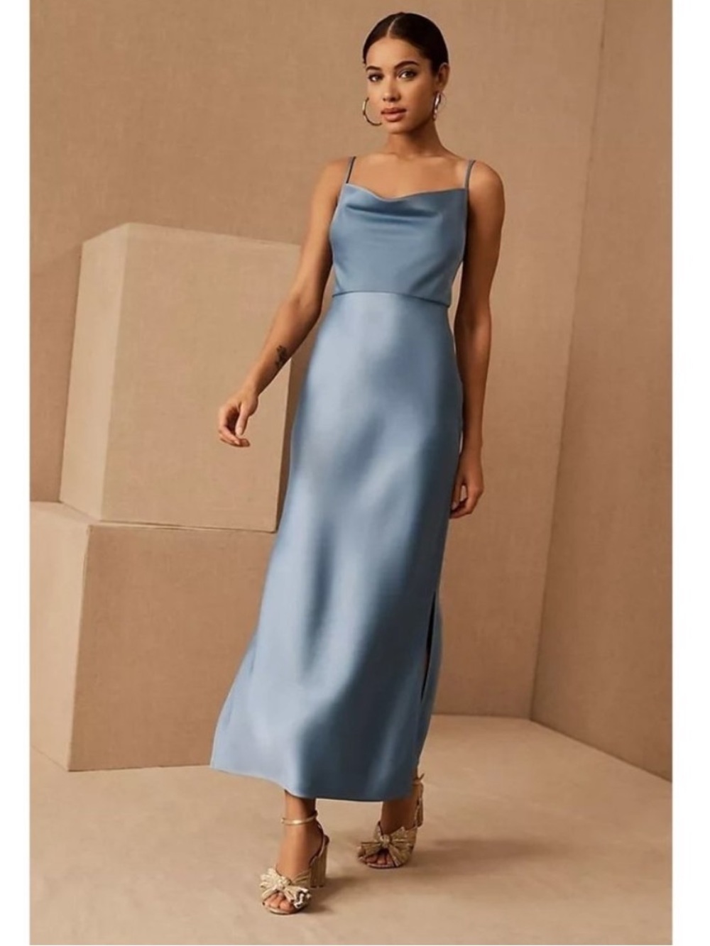 Sachin & Babi Cali Satin Midi Dress